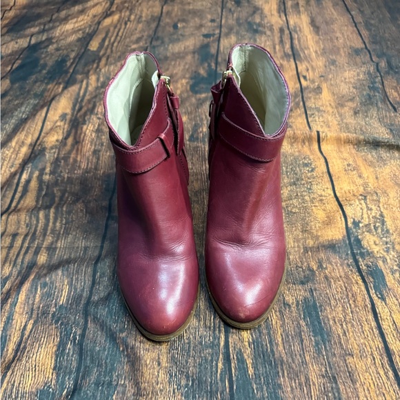 BODEN Stratford Leather Ankle Boots in Red Merlot EU 39 / US 8 - Picture 3 of 14